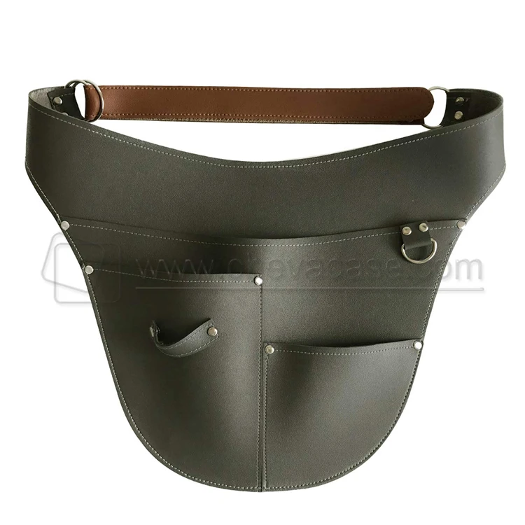 Adjustable Utility Waist Pouch Gardener Working Apron Gardening Tool Belt Leather