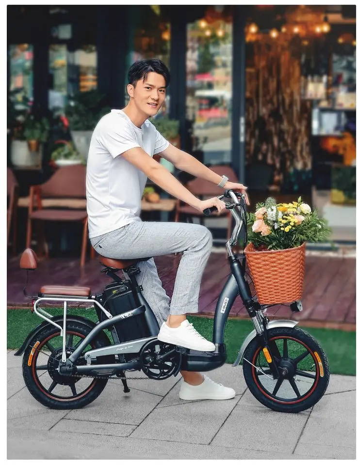 High Quality HIMO C16 16 Inch Electric Bicycle  LCD Display 48V 350W 12Ah Lithium Battery Ebike