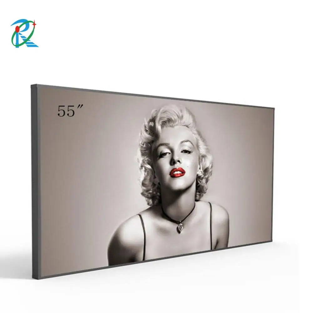 New 55 inch high brightness flexible advertising display replacement tv screen panel monitor customized lcd