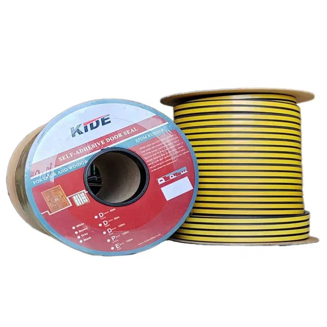 EPDM D Type Epdm Foam Self Molding Door Rubber Seal Strip Door And Window Sealing Strip Window Seal Strip Adhesive