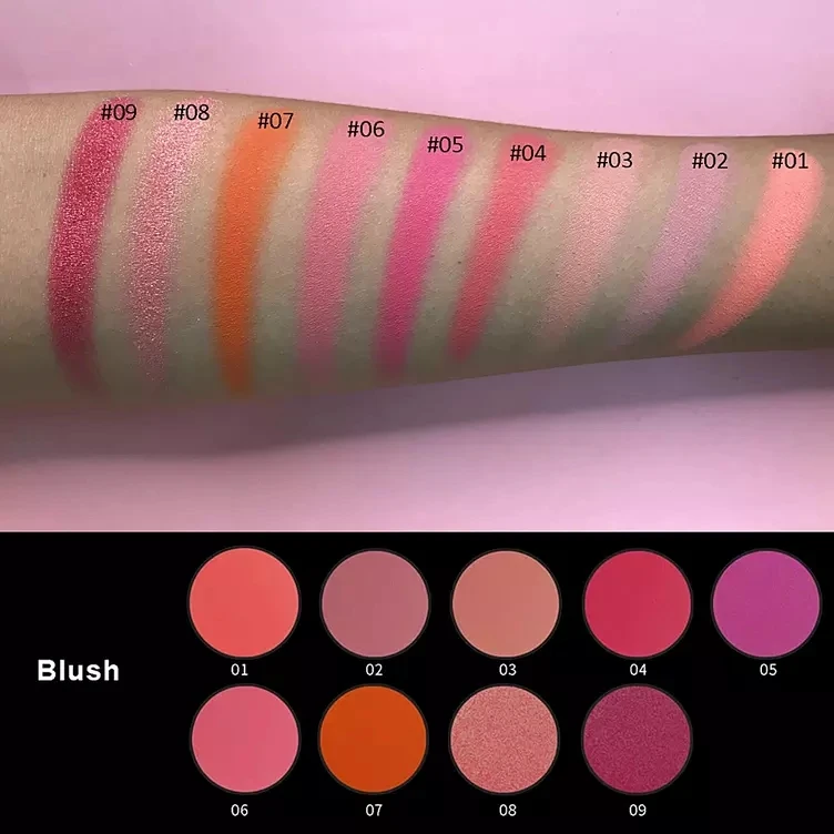 Веганских материалов для нанесения хайлайтера метка частного назначения hhighlighter 3/4/ 6 видов цветов OEM/ODM палитры Выделите Контур макияжа теней век