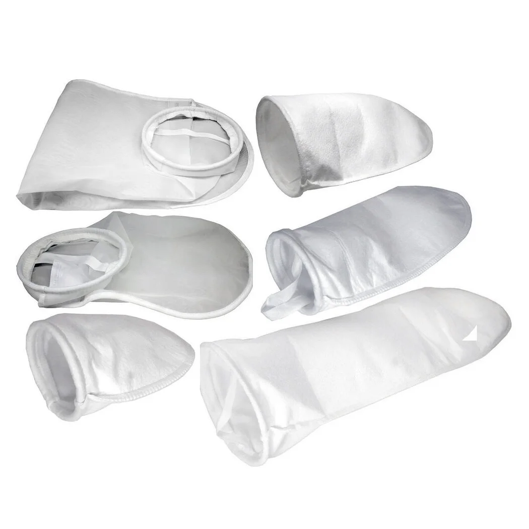 replace nylon mesh monofilament PE PP NMO 200 micron chemical industry drinking water felt liquid filter bag for water treatment