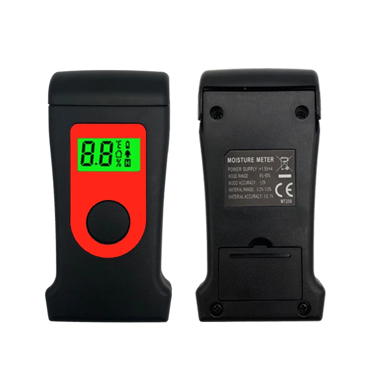 2 Pins Humidity Survey Instrument Electronic Humidity Sensor Digital Damp for Wood, Build Materials and  Ambient Temperature