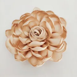 10 cm hot sale fashion design 3d fabric flowers,large satin flowers for headbands,pretty bloom for decorative