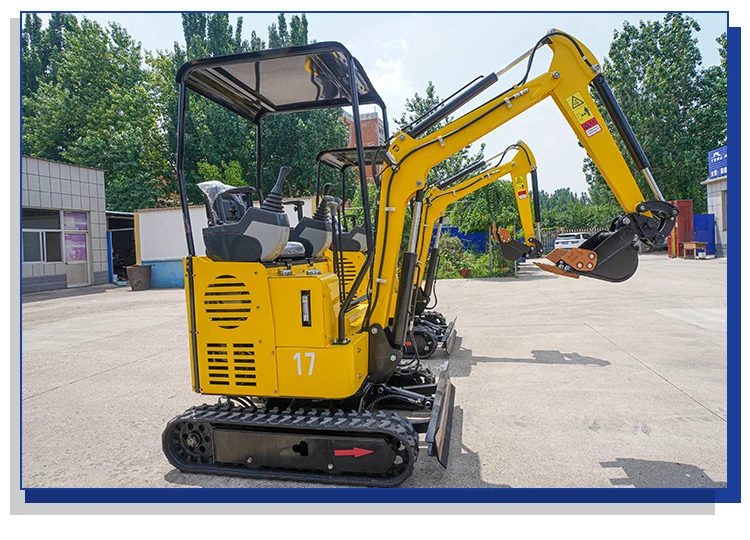 China Manufactory mini excavator  0.8 ton 1ton 1.7ton excavator mini hydraulic excavators  mini bagger
