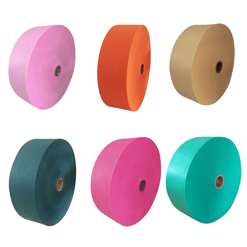 
High quality spunlace spunbond nonwoven disposable non-woven print non-woven roll 