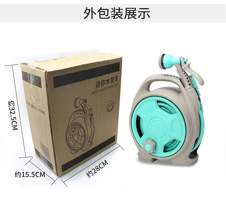 Garden Hose Reel Hoses Pipe with Spray Gun to Watering Car Wash Spray Expandable Magic Flexible Water EU Plastic Sprayers ABS