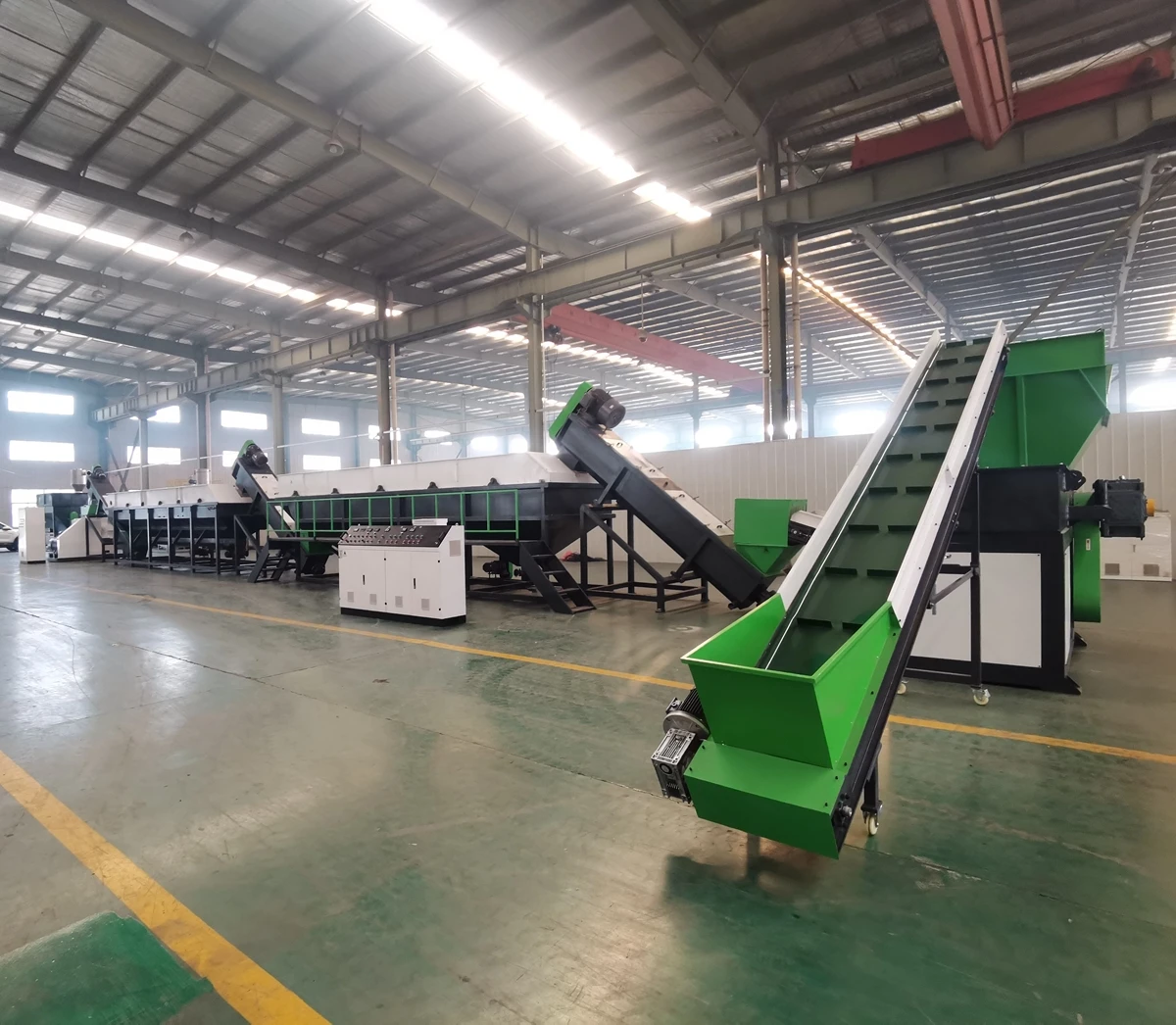 Waste Used plastic PE PP Film flake Washing Line Recycling Machine Plant Production Line