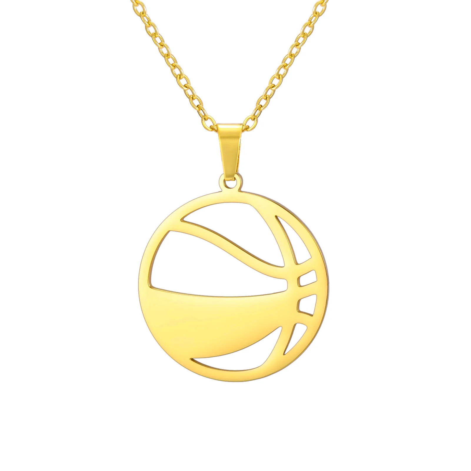 Soccer Necklace for Men Women Stainless Steel Personalized Sports Pendant Team Necklace