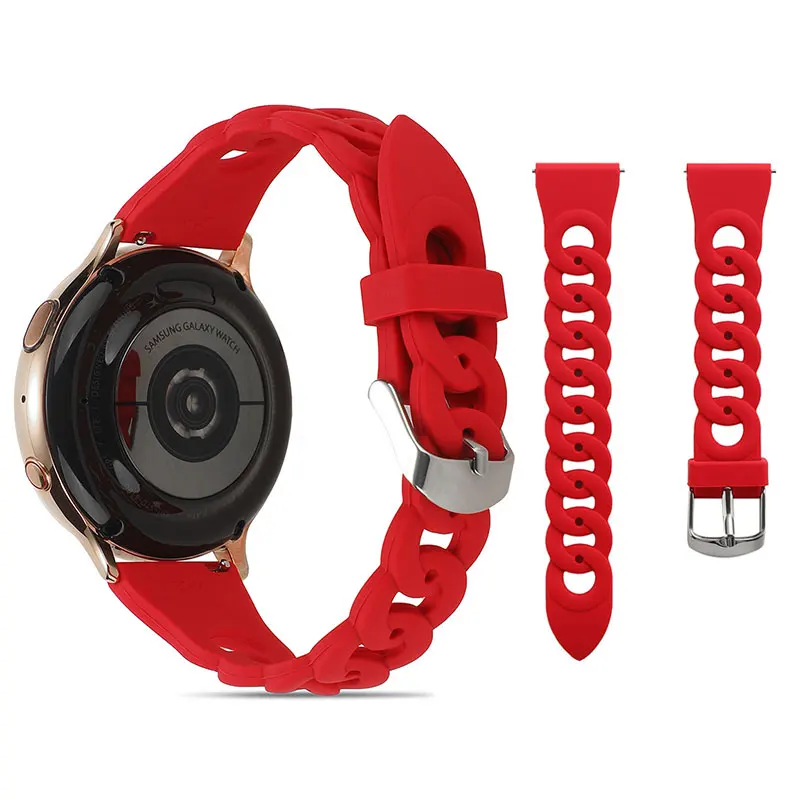 20mm 22mm Silicone Watch Band For Huawei Watch GT2 Soft Sport Strap Bracelet Watchband For Samsung Galaxy Watch 46mm Gear S3