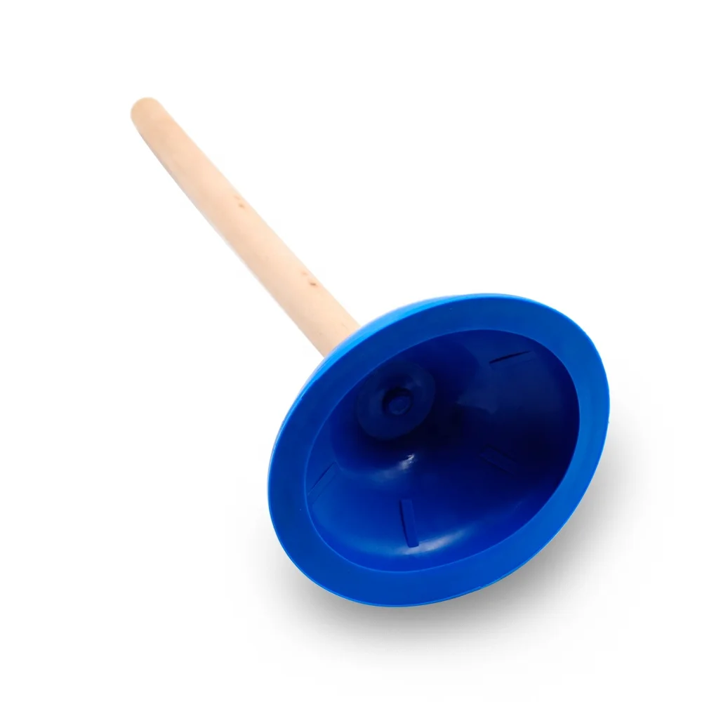 
New design PVC and Wood Handle Toilet Plunger 