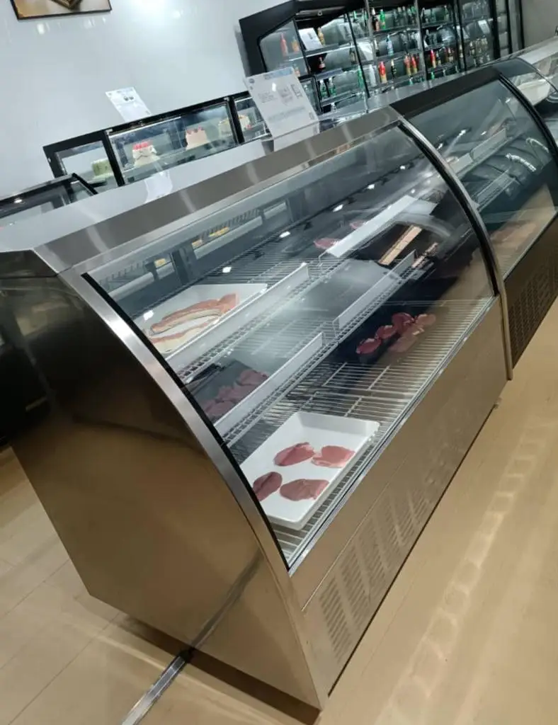 Hot gas defrost Stainless steel meat chiller fridge prices