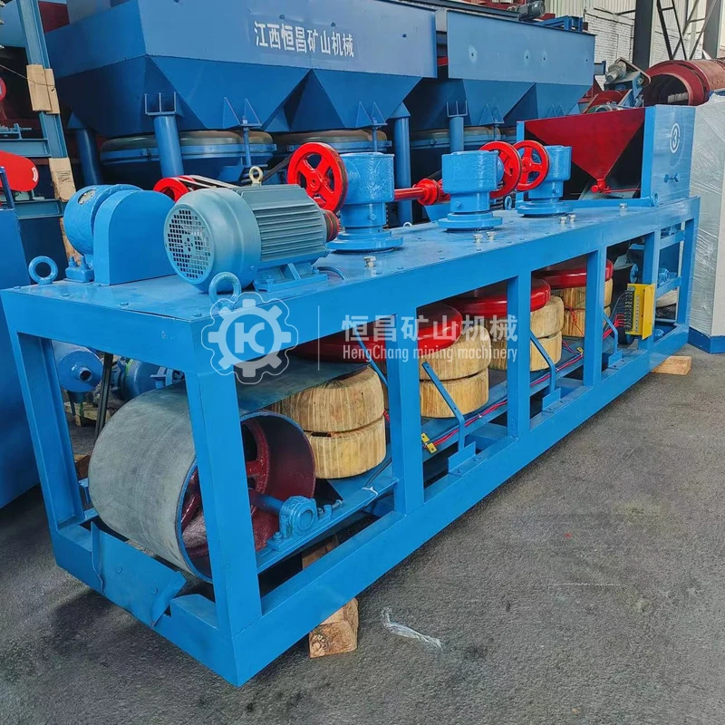 20000 Gauss  3PC500 Six Disc Electromagnetic Dry Magnetic Separator for Tantalite Coltan Concentrating