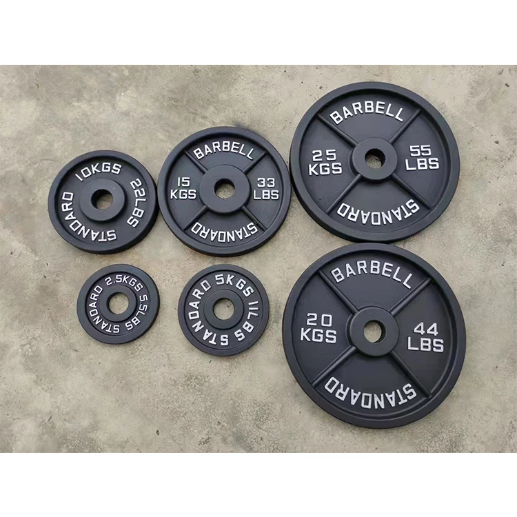 Hot Sales High Quality Iron Cast Weight Plates Weight Plates Iron Bull Wholesale Cast Iron bumper weight plates