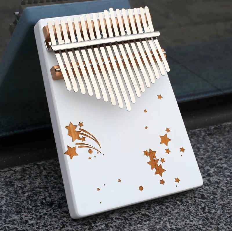 Factory supply kalimba 17 key thumb piano Likembe tuning kit hammer musical instrumebt best for indoor entertainment