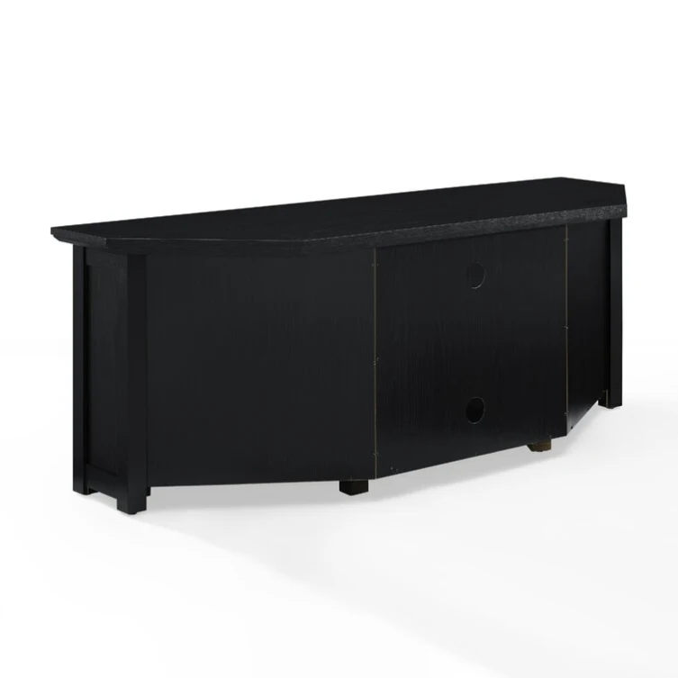 Factory wholesale modern luxury black wood tv stand corner cabinet furniture for living room