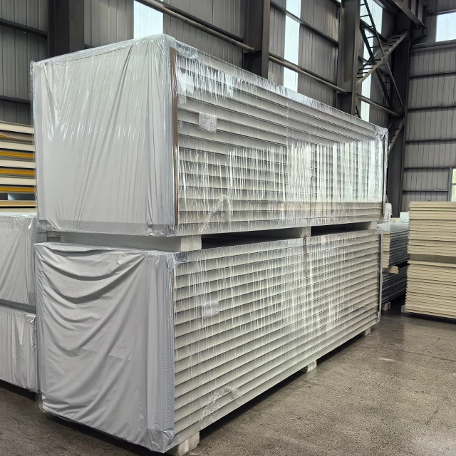 Wall And Roof Foam Insulation sip prefabricated 3d Eps Wall Panels Rock Wool PU PIR EPS Sandwich Panels Polyurethane Wall Panel