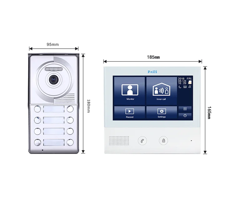 Villa Building Video intercom, IP video intercom system telephone doorbell, audio video intercom 2 wires Video Door Phone