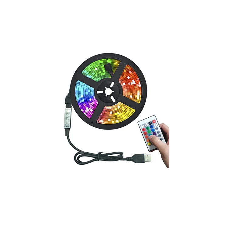 Водонепроницаемая гибкая светодиодная лента 5050 Rgb 220V подсветка