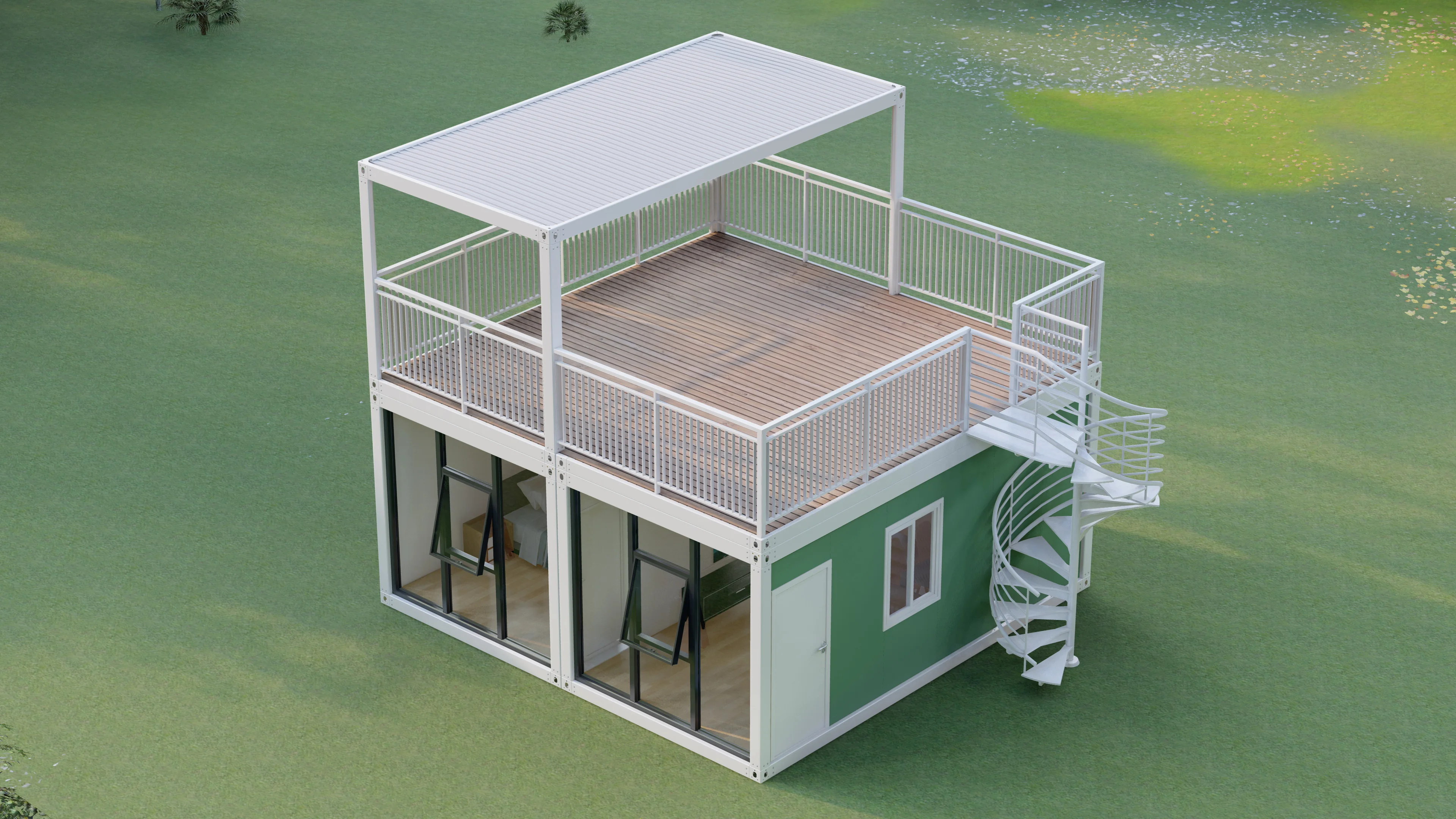 Fast Construction Prefabricated Modern Home Design Villa Light Steel Structure House Luxury Prefab Villa