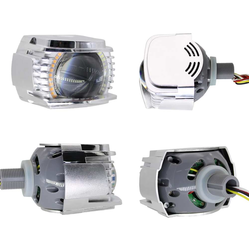 TAOCHIS Car Aozoom 3.0 inch 12v 30W headlamp Special LED High Beam projector Lens with devil eyes Blue Red White H4 H7 9005 9006