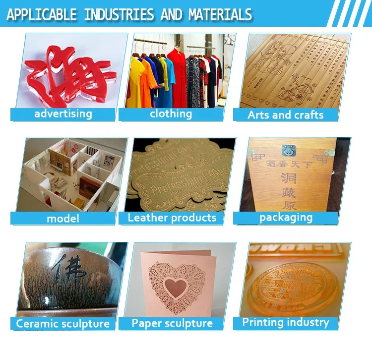 Mini co2 glass tube laser engraving cutting machine for Clothing