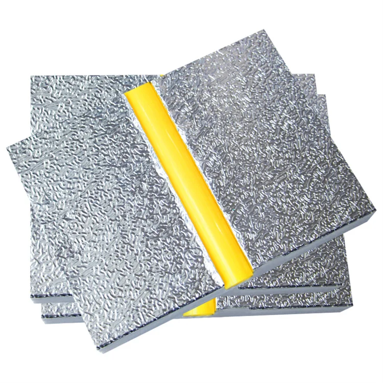 Grooved XPS foam board with Aluminium Foil for Underfloor heating cooling system Quick-Installation under floor heating plate