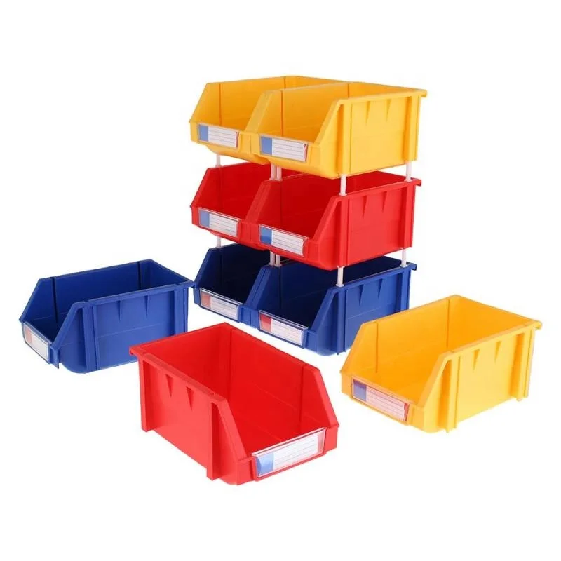 Wholesale Industrial Warehouse Plastic Multifunction Plastic Storage Rectangle Office Organizer Zoom Plastic Swing Top Bin