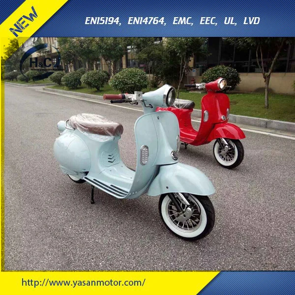 New Good Seller Vespa Classical Model 4000w Electric Scooter Motorcycle Lithium Battery