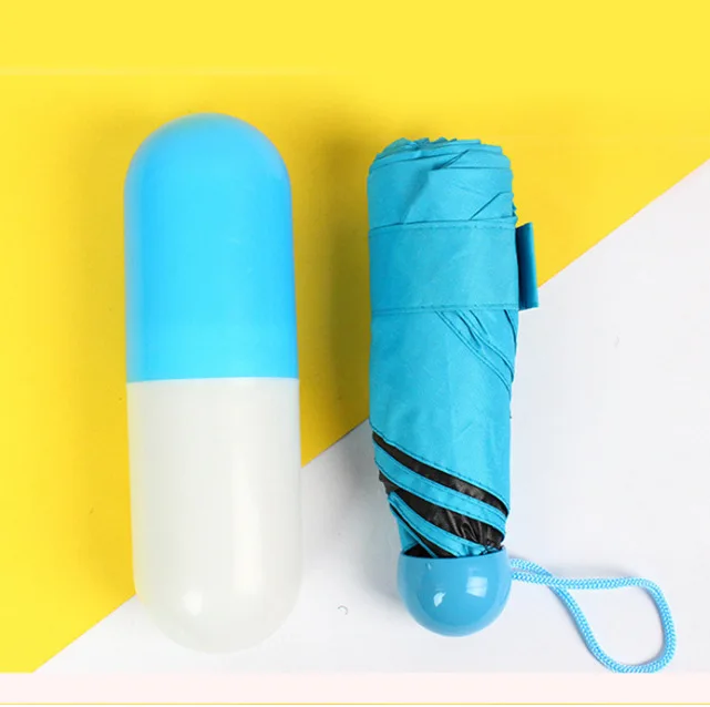 New buy bulk waterproof paraguas women 5 fold small gift ladies girls light compact pocket uv capsule mini umbrella
