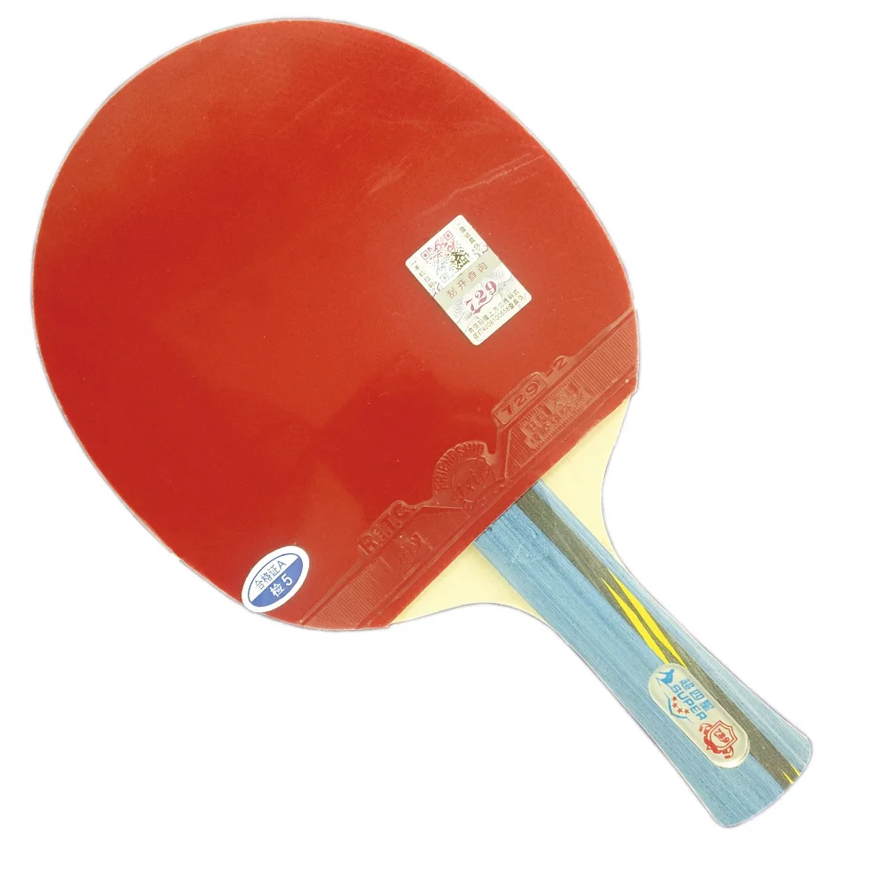 Friendship 729 Original 729 super 4 Star Ping Pong Bat Table Tennis Racket super 4 star Paddle with Rubber ittf approved