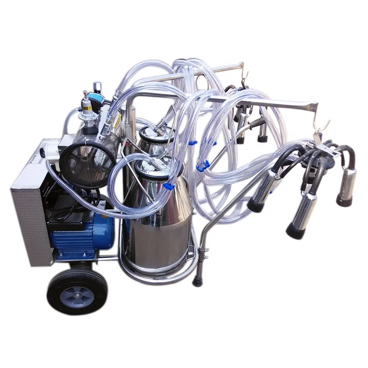 Diesel Engine Mobile Cow Portable Milking Machine Electric Goat Vacuum Pump with new design