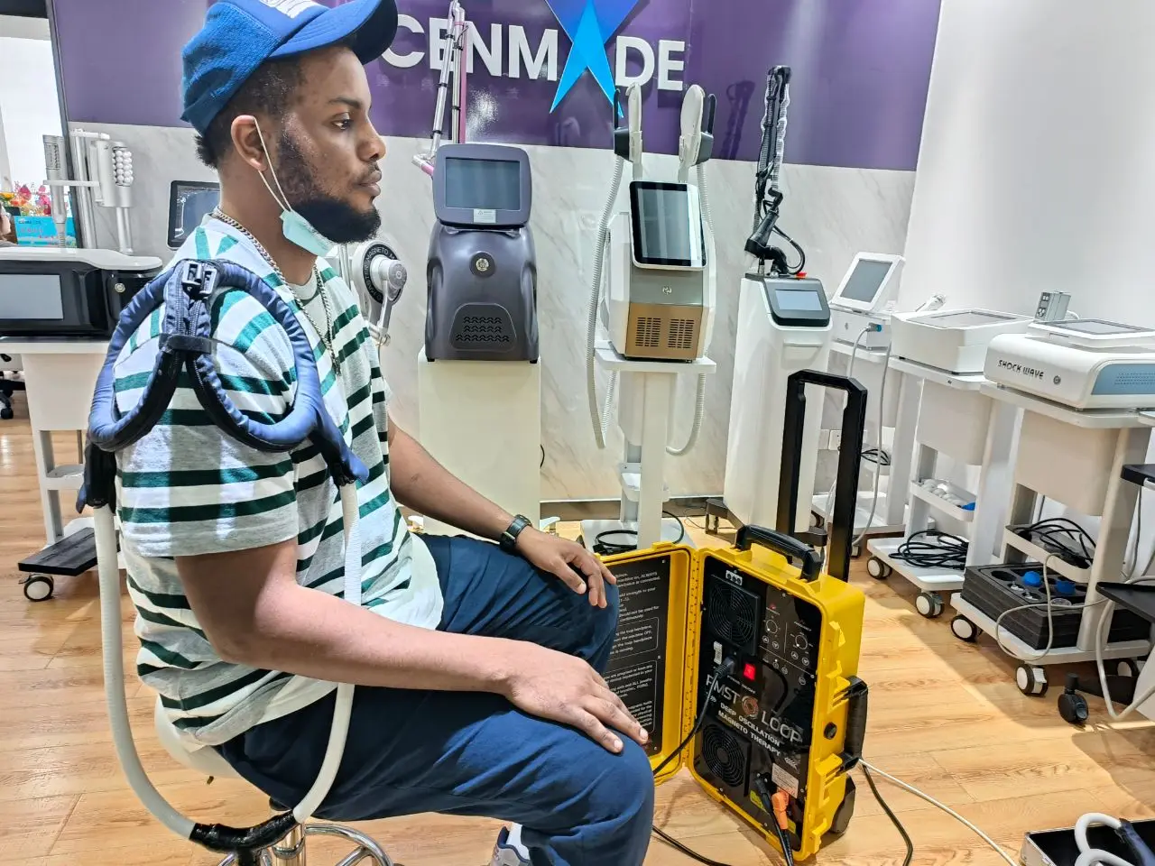 Cenmade Professional PEMF PMST Loop Physiotherapy Machine Body Pain Relief Scraping Apparatus