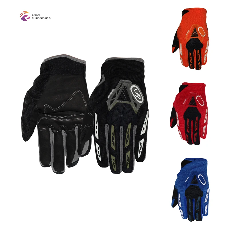 Factory New Blue Color Motorcycle Gloves Outdoor Sports Windproof Gloves Non-slip Racing Gloves