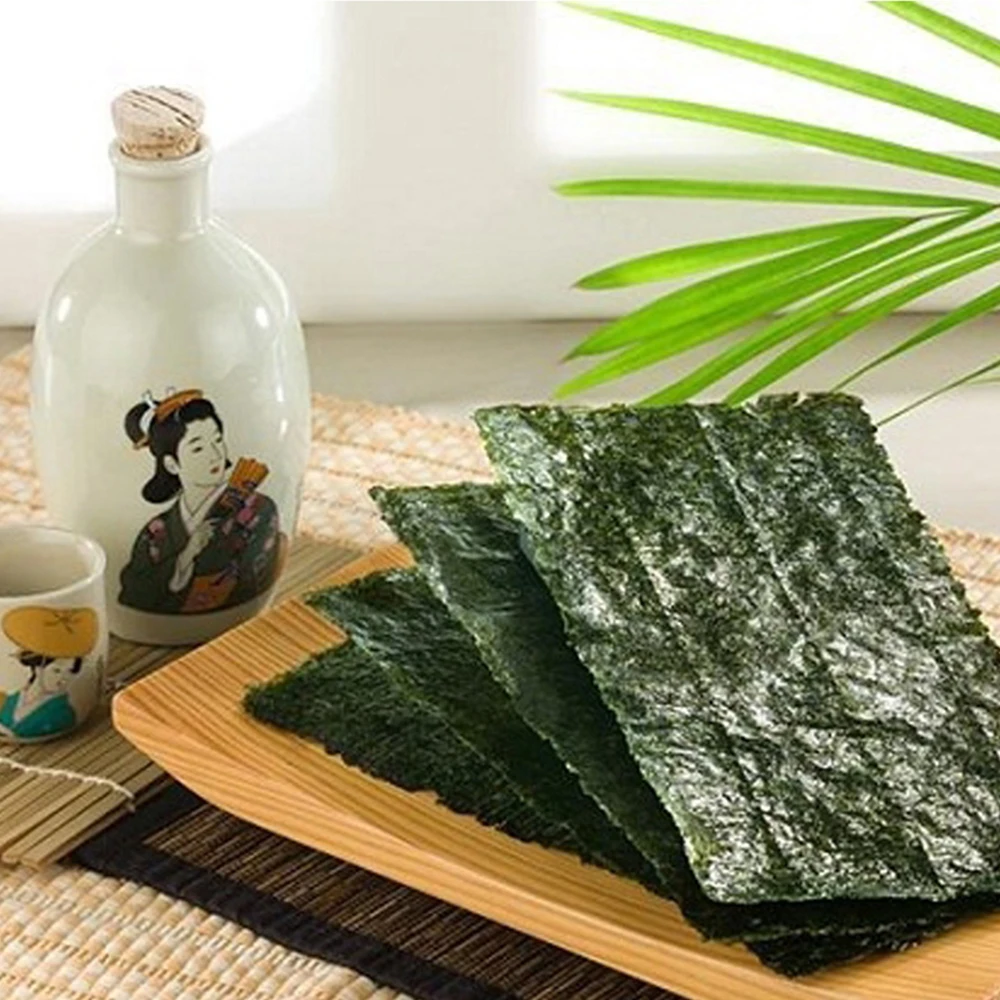 OEM Brand Roasted Sushi Nori Sheets Dried Common Seaweed in Bag for Sushi Preparation