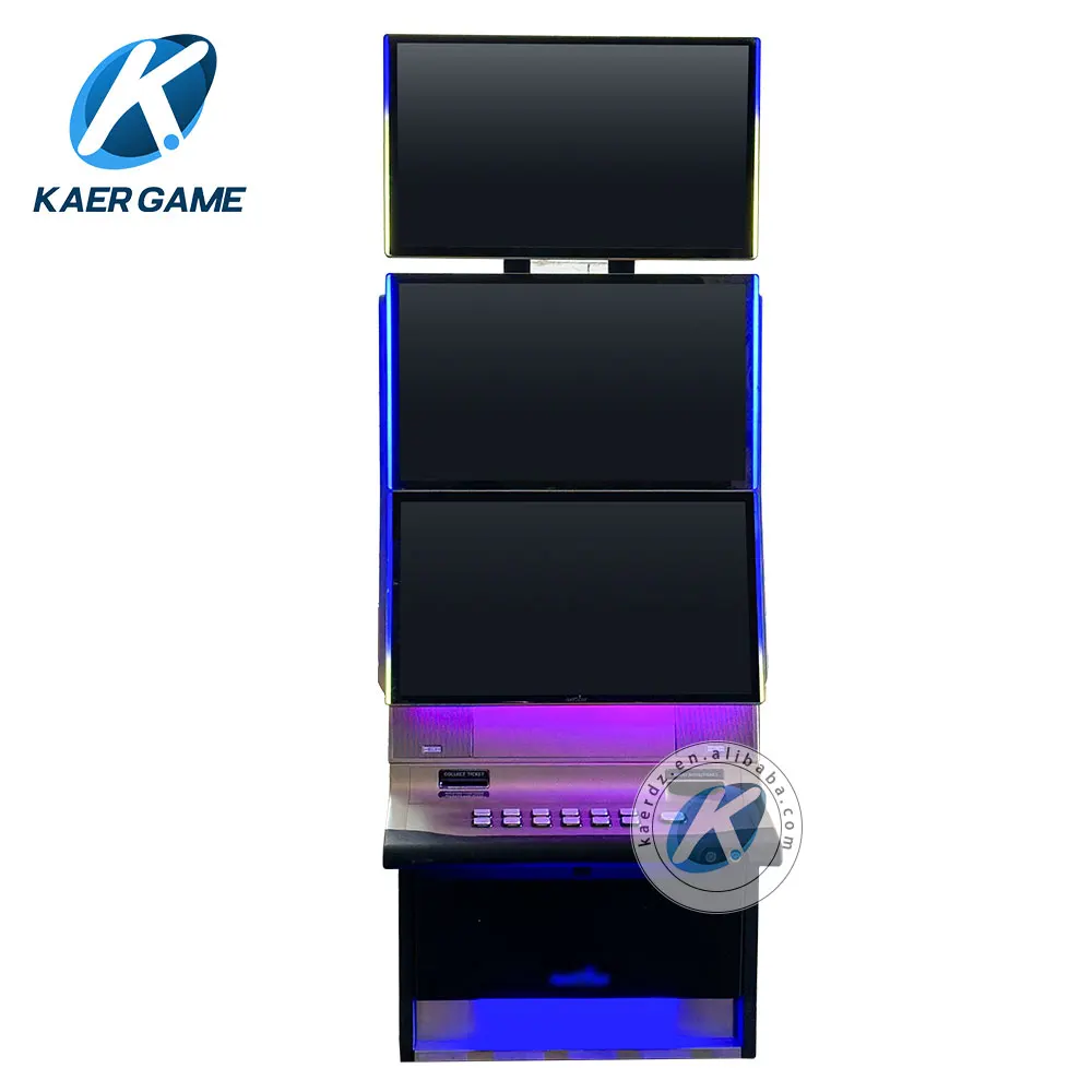 Dragons Gold - LED Button Dual Screen Arcade Skill Game Machine with 27/23 Inch Helix Upright Cabinets.