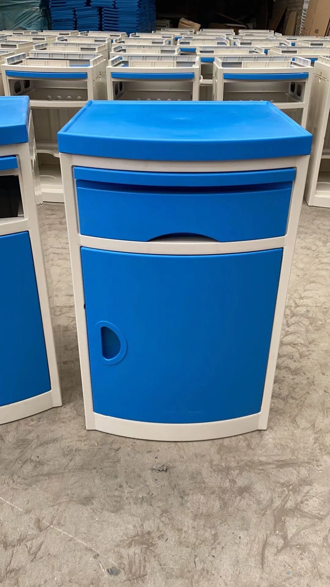China Manufacturer Hospital Furniture Abs Bedside Table Cabinet For