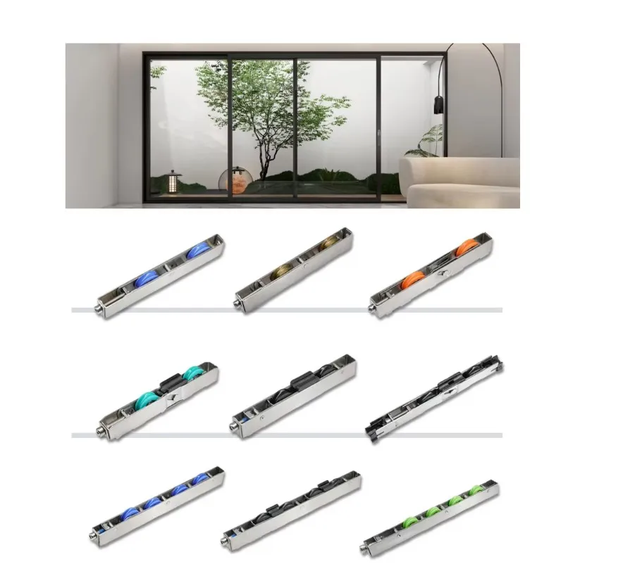Kinds of Sliding Wheel Roller Metal Sash Pulley Door Roller With Bearing Aluminum Sliding Automatic Window and Door Rollers