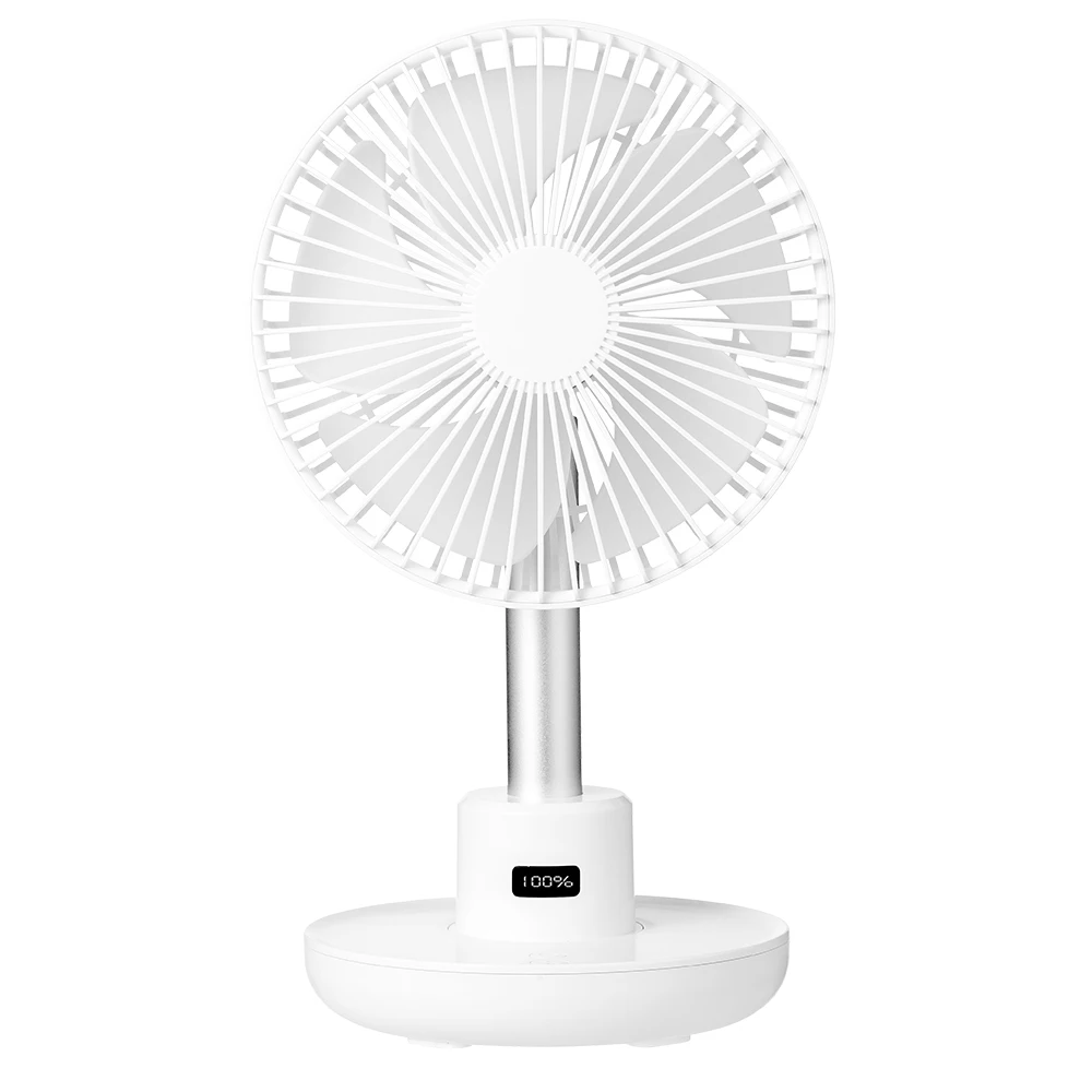 Home appliance 4000mAh USB Rotating Portable Fan High-grade Shaking Mini desk Fan