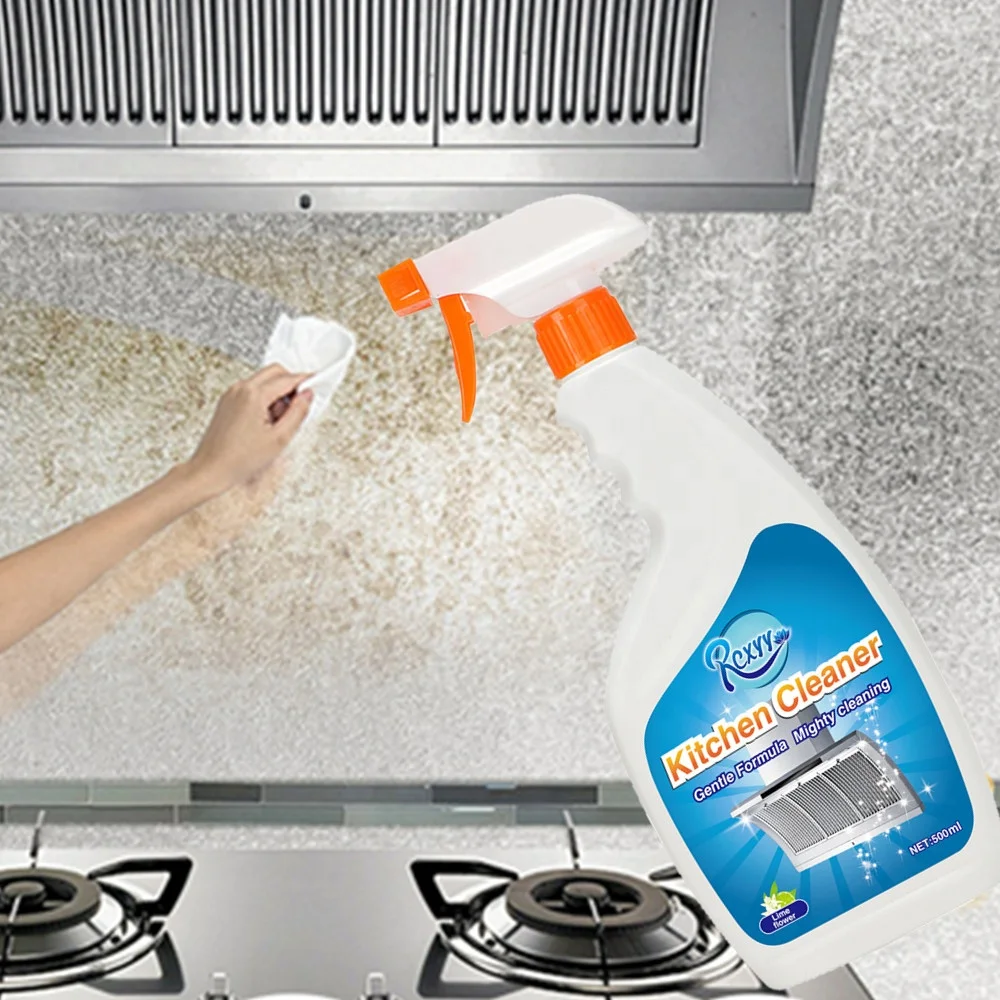 Factory Private Label OEM  Liquid Detergent Oil Removing Cleaner  500ml  Kitchen Cleaner Spray