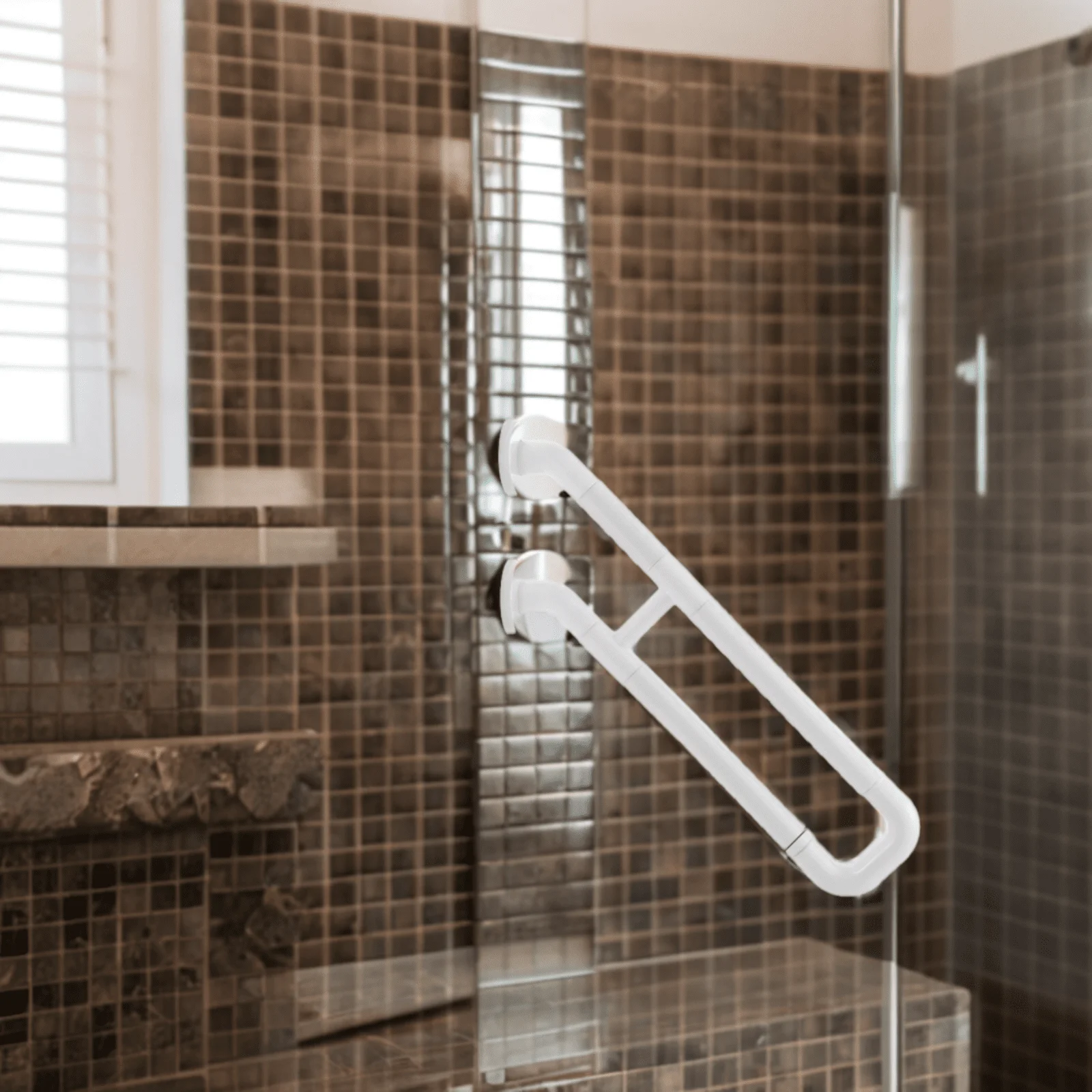 Hot Selling ABS Nylon 135 Degrees Fixed Thickened Bathroom Grab Bar Stainless Steel Safety Toilet Handle Shower Assist Handrail