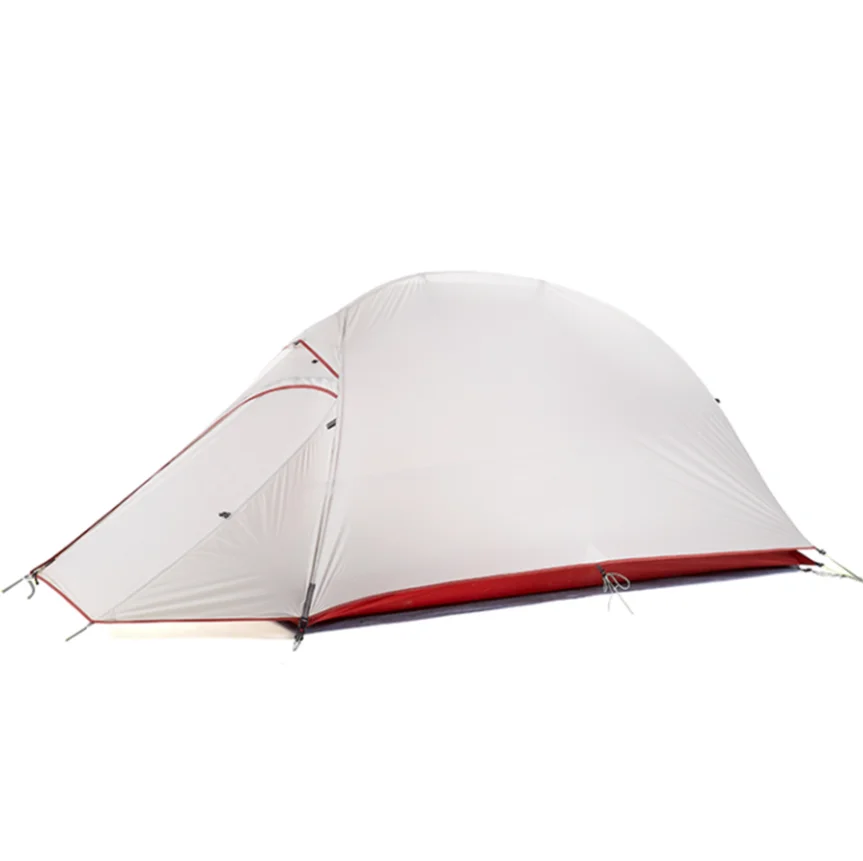 Двухслойная палатка на 2 человек Прямая поставка с фабрики легкая портативная для кемпинга алюминиевым каркасом продажи