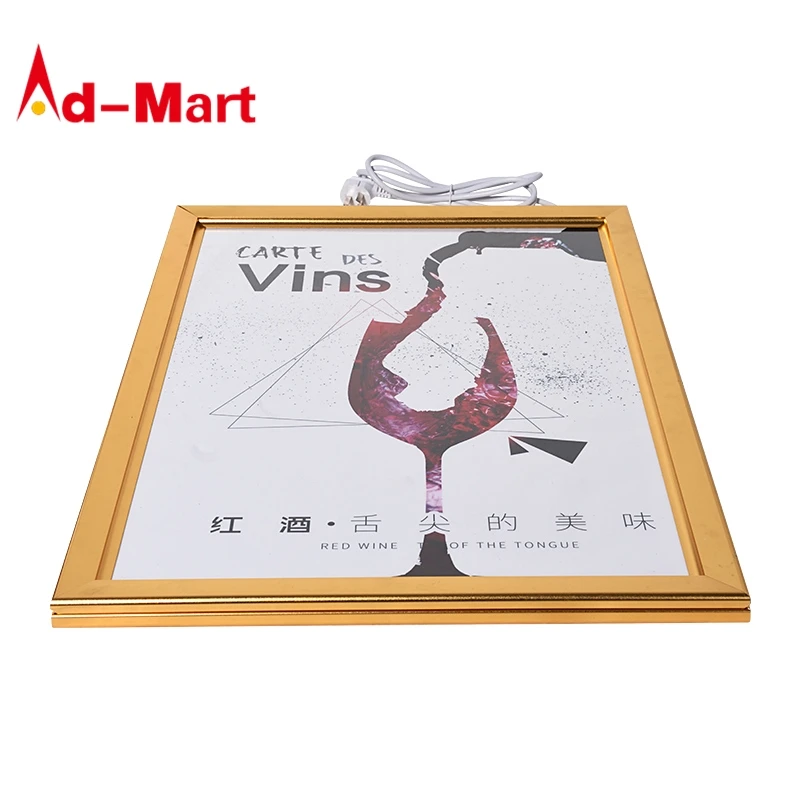 A0 A1 A2 A3 A4 Slim Snap Frame LED Light Box Movie Poster Frames Advertising Light Box for Poster Advertising