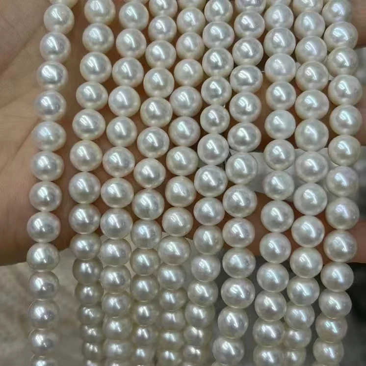7-8mm round freshwater pearl loose pearls wholesale natural pearls for making jewelry