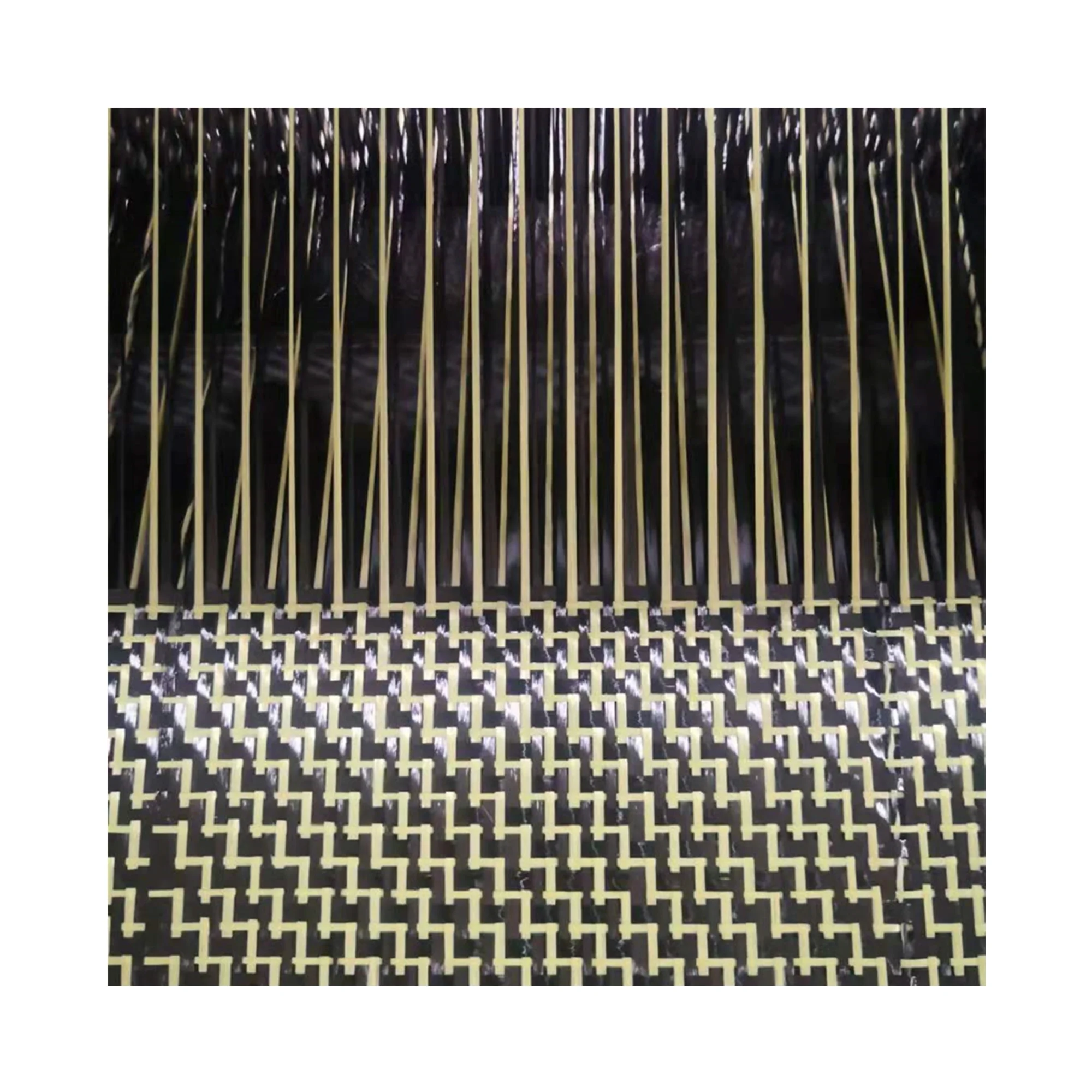 Желтая арамидная ткань из углеродного волокна