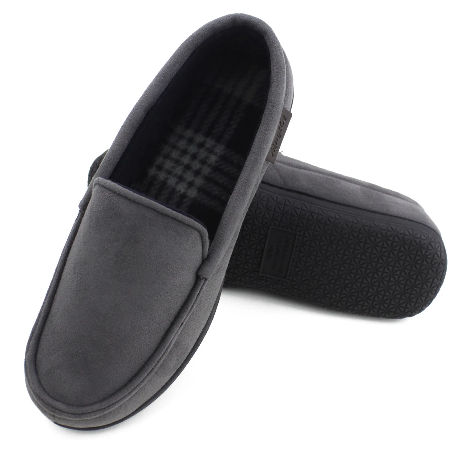 Custom indoor outdoor man slippers with closed-back soft comfortable slippers