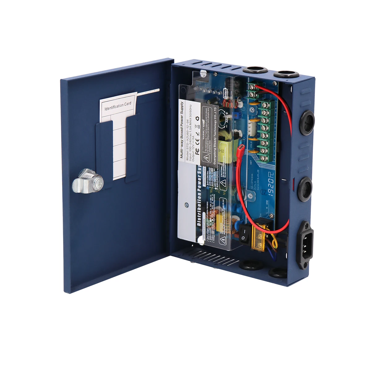 4 Channel Power Supply Price 12V 5AMP 4CH Boxed CCTV Power Supply Switching Power Box With Battery Backup