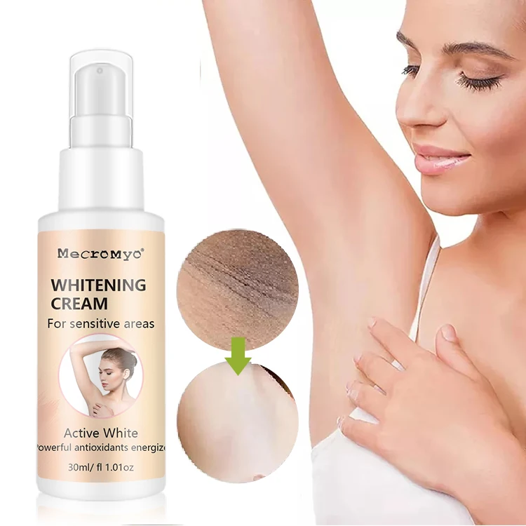 OEM/ODM Private Label Snow Bleach Cream Private Part Underarm Fast Whitening Lotion Skin Dark Spot Body Bikini Area Cream