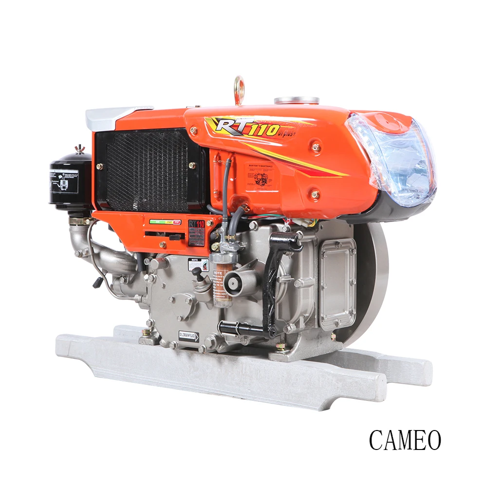 Горячая Распродажа тракторный двигатель Cameo 11HP дизельный с водяным охлаждением Rt110 типа
