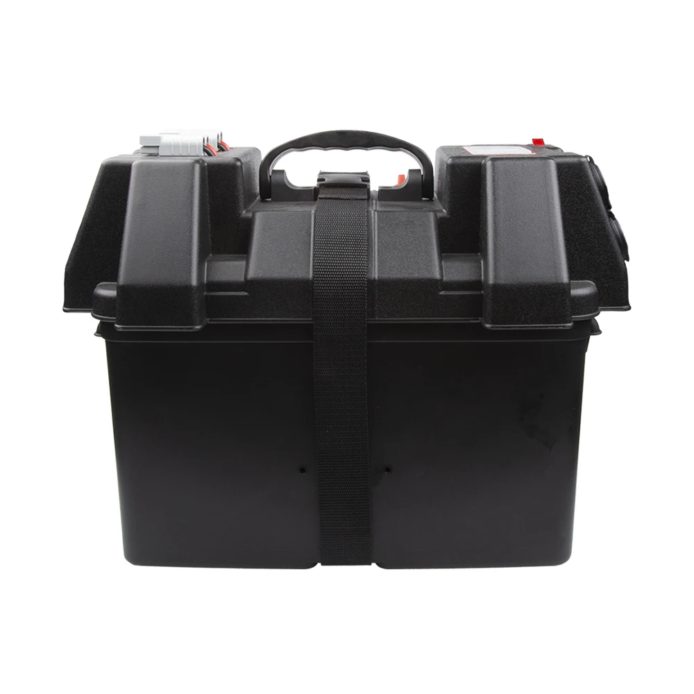 Factory manufacturer portable 12V/24v plastic Battery box for outdoors fishing, camping,RV